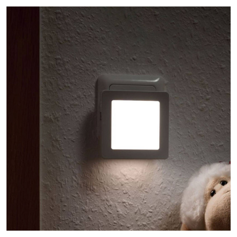 Paulmann Esby nočné LED svetlo, zásuvka, hranaté