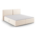 Krémová boxspring posteľ s úložným priestorom 160x200 cm Arendal – Cosmopolitan Design