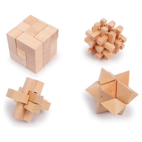 Sada drevených puzzle VAS hnedá SMALL FOOT