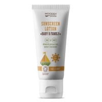 WoodenSpoon Opaľovacie telové mlieko Baby & Family SPF 30,100 ml