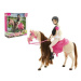 Kôň česací hýbajúca sa + bábika džokejka Anlily