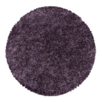 Kusový koberec Sydney Shaggy 3000 violett kruh - 160x160 (průměr) kruh cm Ayyildiz koberce