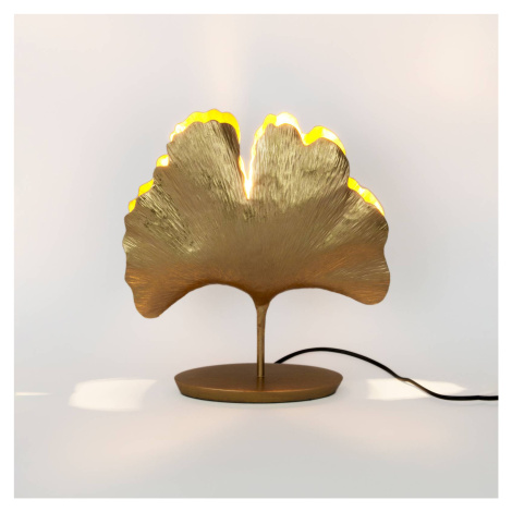 Stolová lampa Ginkgo, zlatá, 36 x 34 cm