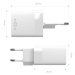 FIXED Mini nabíjačka s USB-C/USB-A, PD, 45W, biela