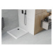MEXEN/S - Flat sprchová vanička štvorcová slim 90 x 90, biela + čierny sifón 40109090B