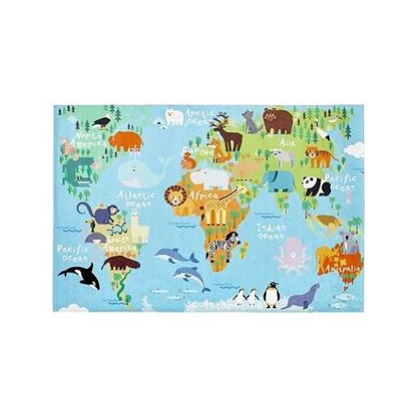 Detský koberec Torino Kids World map 80 × 120 cm Obsession