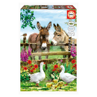 Puzzle Donkeys Educa 500 dielov a Fix lepidlo