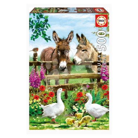 Puzzle Donkeys Educa 500 dielov a Fix lepidlo