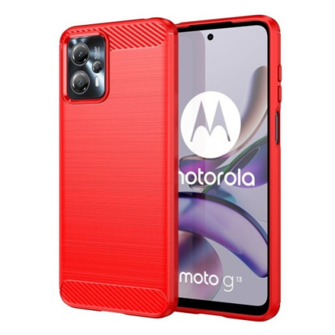 Motorola Moto G13 / G23, silikónové puzdro, stredne odolné proti nárazu, brúsené, karbónový vzor