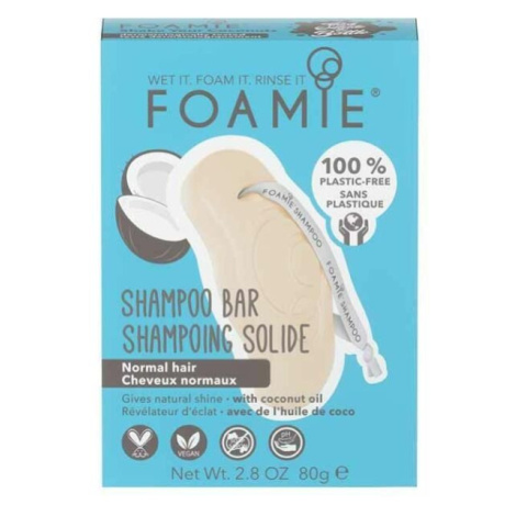 FOAMIE Tuhý šampón pre normálne vlasy Shake Your Coconuts 80 g