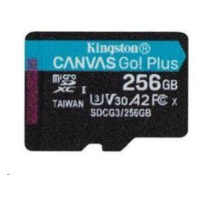 Kingston 256GB microSDXC Canvas Go Plus 170R A2 U3 V30 Single Pack bez ADP