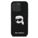 Karl Lagerfeld Liquid Silicone Karl Head MagSafe kryt iPhone 16 Pro Max čierny