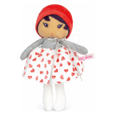 Bábika pre bábätká Jade K Doll Tendresse Kaloo 18 cm v srdiečkových šatách z jemného textilu od 