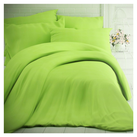 Kvalitex Bavlnené obliečky zelená, 200 x 200 cm, 2 ks 70 x 90 cm