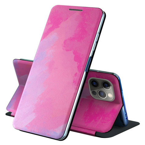 Xiaomi Poco M3, bočné otváracie puzdro, stojan, vzorka farby, Wooze Flashy Colors, farba/ružová