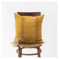 Ľanová obliečka na vankúš 50x50 cm Amber Bronze Stripes – Linen Tales