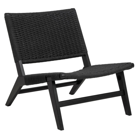 Kreslo Carson z masívu čierne Actona