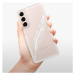 Odolné silikónové puzdro iSaprio - Writing By Feather - white - Samsung Galaxy S22+ 5G