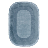 Modrý ručne tkaný koberec s prímesou vlny 160x230 cm Halo – Asiatic Carpets