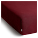 Vínovočervená napínacia džersejová plachta 180x200 cm Amber – DecoKing