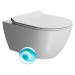 GSI GSI, PURA závesná WC misa, Swirlflush, 55x36 cm, biela dual-mat, 881509