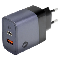 Forcell F-Energy GaN VT-39, 45W 4A, USB-C, USB-A, PD, Quick Charge 4.0, sivo-čierna