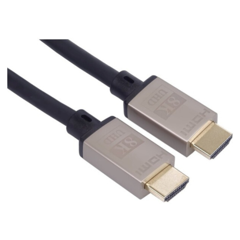 PremiumCord HDMI 2.1 M/M 8K@60Hz Ultra High Speed pozlátené konektory čierny 0,5m