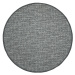 Kusový koberec Alassio šedý kruh - 400x400 (průměr) kruh cm Vopi koberce