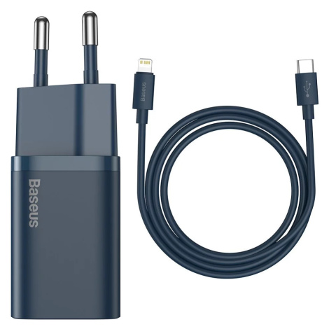 Nabíjačka Baseus Super Si Quick Charger 1C 20W with USB-C cable for Lightning 1m (blue) (6953156