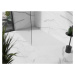 MEXEN/S - Stone+ obdĺžniková sprchová vanička 160 x 90, biela, mriežka biela 44109016-W