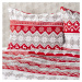 4home Vianočné bavlnené obliečky Red Nordic , 140 x 220 cm, 70 x 90 cm