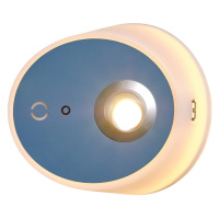LED svetlo Zoom, bodové svetlá, výstup USB, modrá