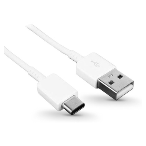 Nabíjací a dátový kábel USB, USB Type-C, 150 cm, Samsung, biely, továrenský