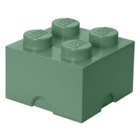 LEGO® úložný box 25 x 25 x 18 cm army zelená