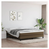 vidaXL Rám na boxspring posteľ tmavohnedý 180x200 cm látka