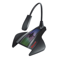 Marvo, herní mikrofon, MIC-01, bez regulace hlasitosti, černý, RGB podsvícený