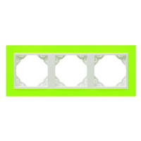 Rámček 3-násobný zelená/ľadová LOGUS90 Animato (EFAPEL)