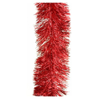 Vianočná reťaz Exclusive, pr. 11 cm, 4,5 m, červená