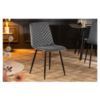 LuxD 24970 Dizajnová stolička Argentinas sivá