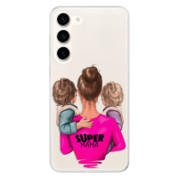 Odolné silikónové puzdro iSaprio - Super Mama - Two Boys - Samsung Galaxy S23+ 5G