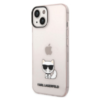 Kryt na Apple iPhone 14 Plus Karl Lagerfeld Choupette Logo KLHCP14MCTTRI ružové