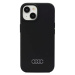 Kryt Audi Silicone Case iPhone 15 Plus 6.7" black hardcase (AU-LSRIP15M-Q3/D1-BK)