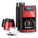 Klarstein Aromatica II Duo, kávovar, 1,25 l, integrovaný mlynček, červený