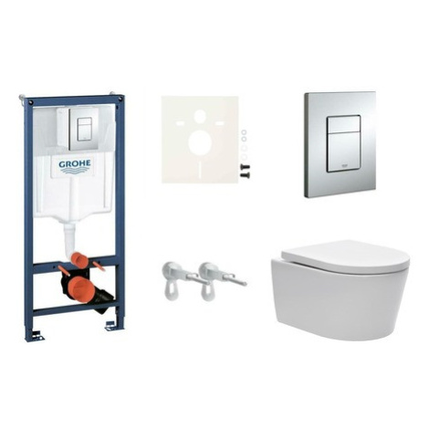 Cenovo zvýhodnený závesný WC set Grohe do ľahkých stien / predstenová montáž + WC SAT Brevis SIK