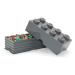 Detský tmavosivý úložný box LEGO® Rectangle