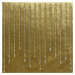 DomTextilu Luxusný zamatový stredový obrus v zlatej farbe s detailom kamienkov 54106-233659 Zlat