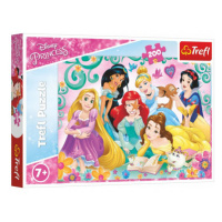 Puzzle TREFL Disney Princess - Šťastný svet princezien 200 dielikov