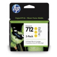 HP 712 Atramentová kazeta Yellow DesignJet Ink, 3-Pack 29-ml (3ED79A)