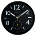 Nástenné hodiny 3050 Nextime Serious Black 32cm