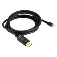 Akasa kábel Mini DisplayPort - DisplayPort, M/M, 8K @ 60Hz, 2m, čierna